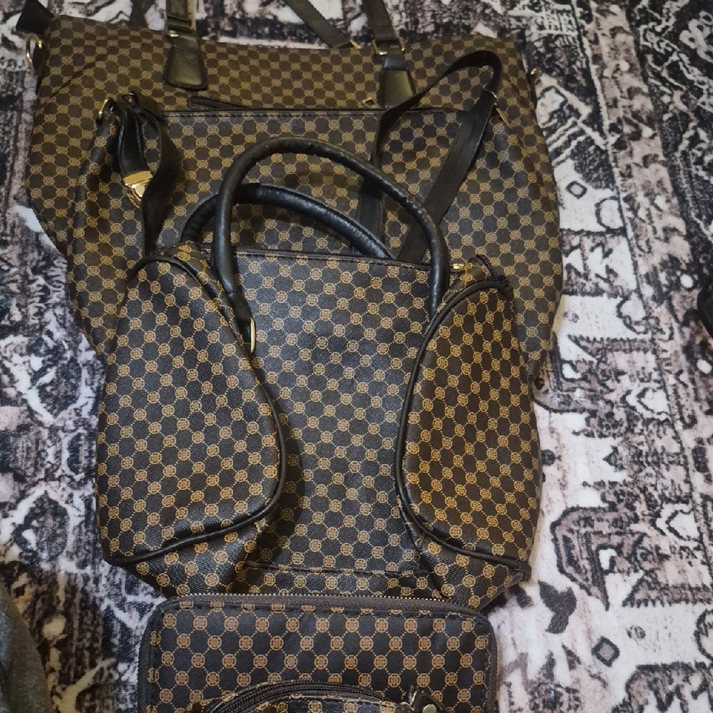 Stylish Brown Patterned Men's Bag